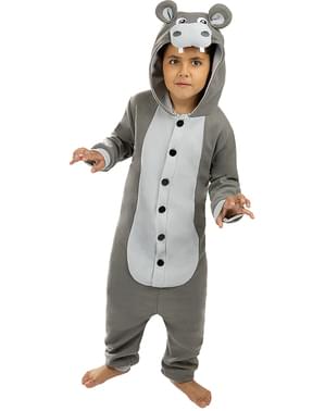 Onesie nijlpaarden kostuum voor kinderen