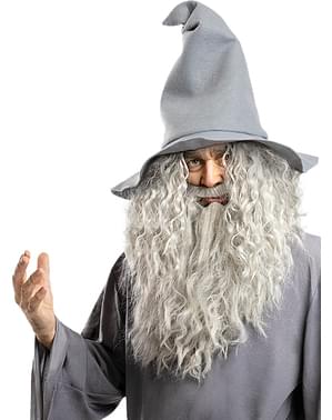 Perruque de Gandalf avec barbe - Le Seigneur des Anneaux