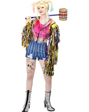 Plus size kostým Harley Quinn se střapcemi - Birds of Prey