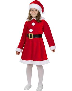 Costume da Mamma Natale deluxe per bambina