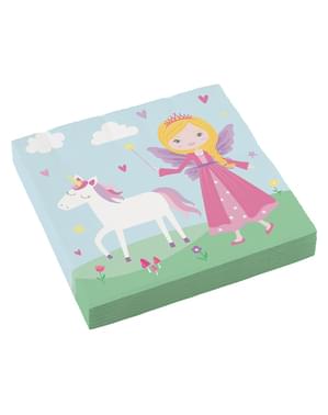 20 Princess Napkins (33x33cm)