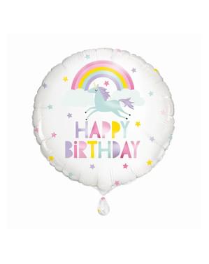 Unicorn Foil Balloon - Rainbow & Unicorn