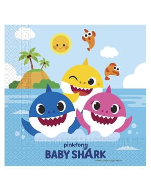 20 servilletas af Baby Shark (33x33 cm)