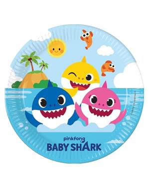 8 platos Baby Shark (23cm)