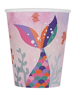 8 Mermaid Cups - Beautiful Mermaid