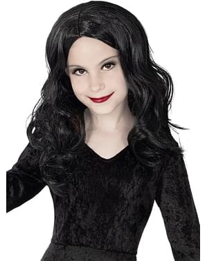 Morticia Addams Pruik Voor Meisjes - The Addams Family