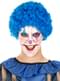 Blauwe clownspruik