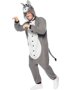 Costume da asino onesie per adulto