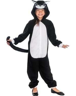 Kat Onesie kostume til børn