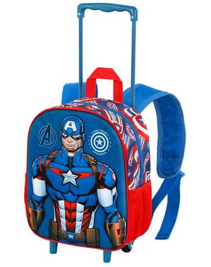 Zaino con ruote Captain America 3D - Gli Avengers