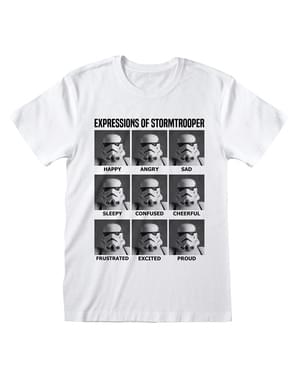 T-shirt de Stormtrooper expresiones para adulto - Star Wars