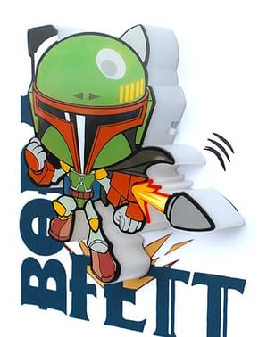 Candeeiro decorativa 3D Boba Fett cartoon