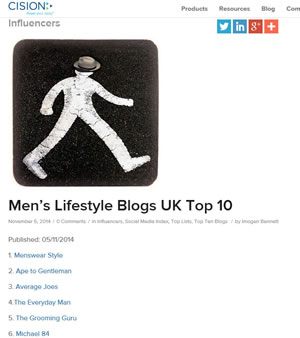 Top 10 Men's Lifestyle Blogs on Cision