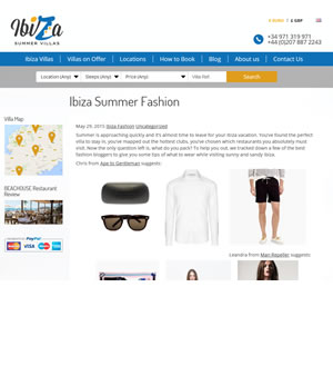 Ibiza Summer Villas Feature