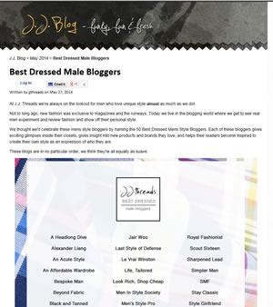 Best Dressed Male Bloggers