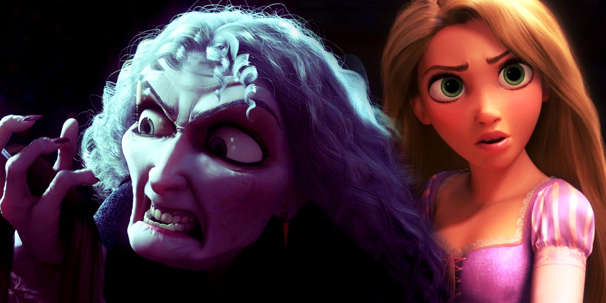 Mother Gothel And Rapunzel Art