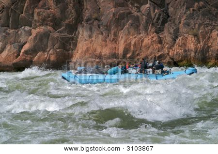 Rafters In Grand Canyon