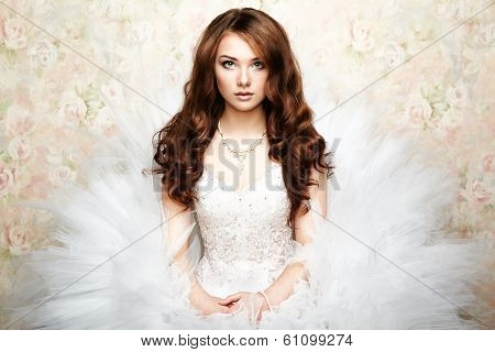 Portrait Of Beautiful Bride. Wedding Photo