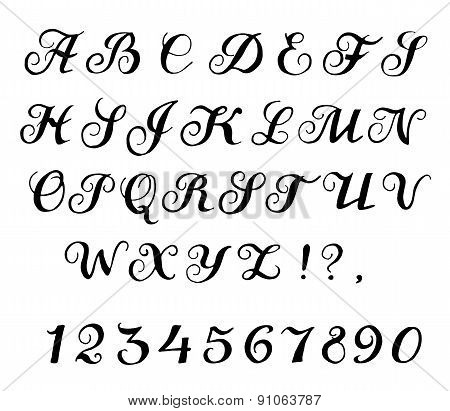 Font calligraphy