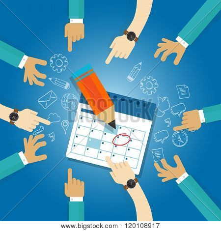 action plan calendar deadline target collaboration team meetings agenda business date milestone achi