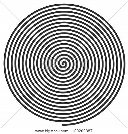 Vector illustration large spiral.