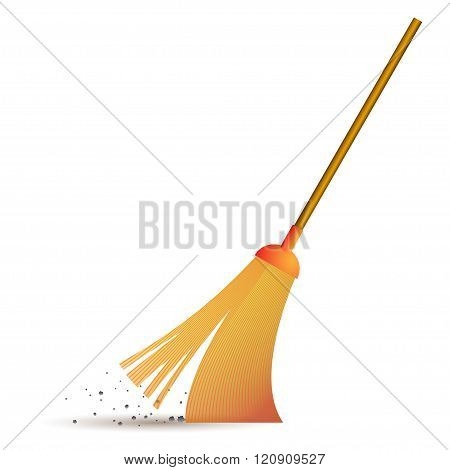 Sweeping broom icon