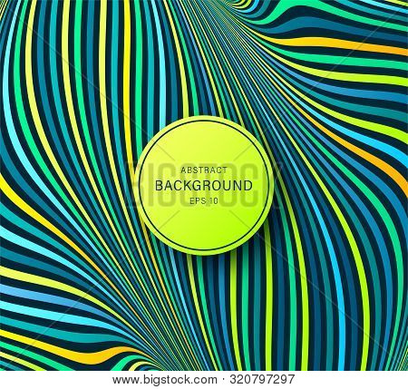 Psychedelic Optical Illusion. Hypnosis Twisted Spiral Design Concept. Magical Abstract Background. V