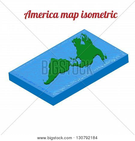 America map isometric. America map object. America map icon. America map infographic. America map clean. America map art. America map blank. America map vector. America map flat. America map template.