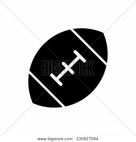 Rugby Ball Icon Isolated On White Background. Rugby Ball Icon Modern Symbol For Graphic And Web Desi