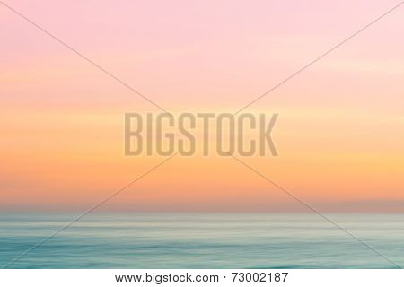 Abstract Sunrise Sky And  Ocean Nature Background