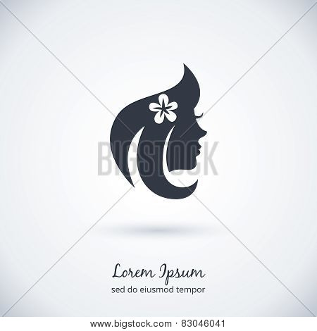 Beautiful woman Logo