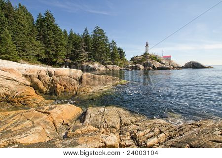 Faro di Point Atkinson a Vancouver Bc