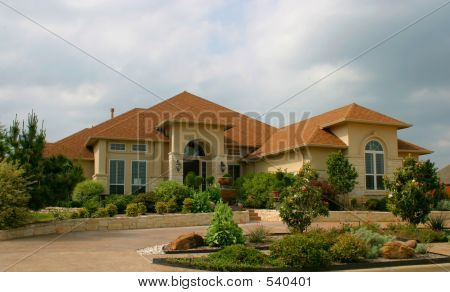 Modern Brick And Stucco House