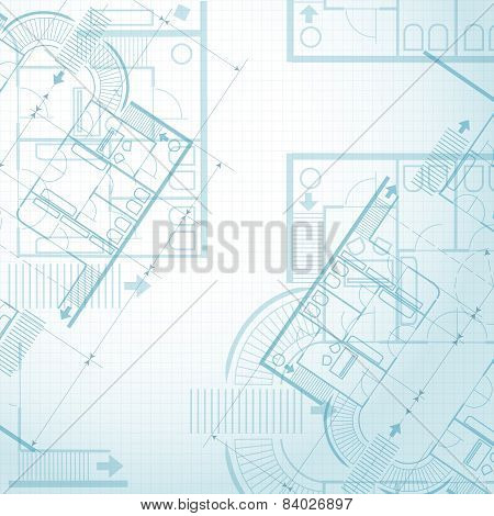 Architectural plan background