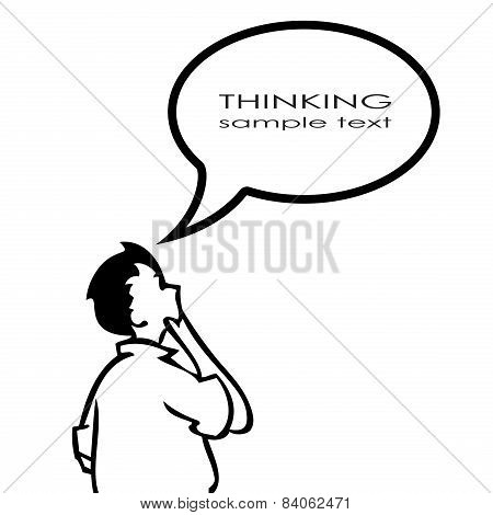 Thinking person