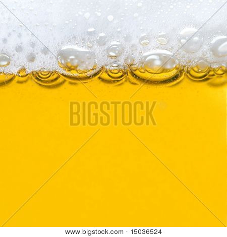 beer with foam