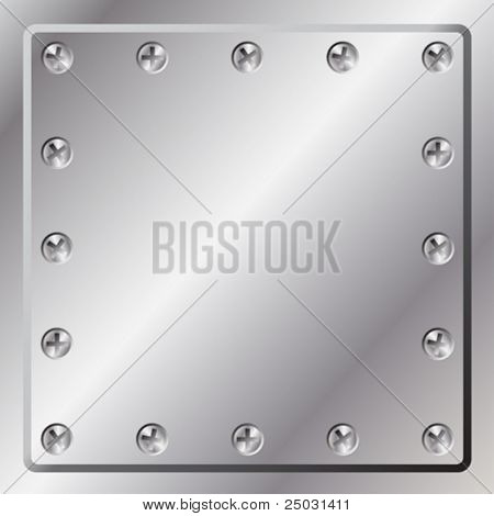 Metal Background with Screws