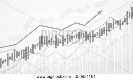 Business Data Analytics. Financial Graph Chart. Graph Chart Of Stock Market Investment Trading. Abst