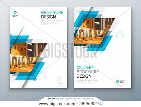 Brochure Template Layout Design. Corporate Business Annual Report, Catalog, Magazine, Flyer Mockup. 