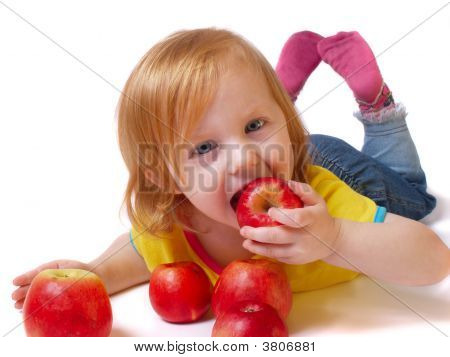 Girl With Apple