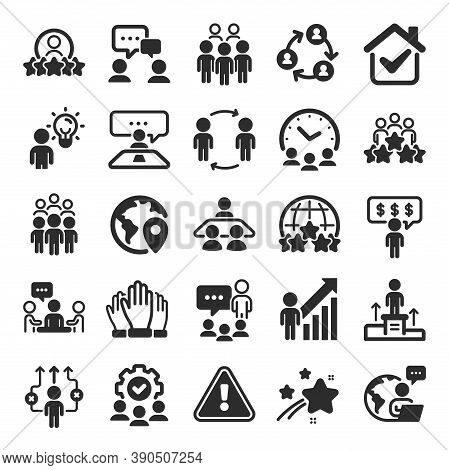 Business People Icons. Team, Meeting, Job Structure. Group People, Communication, Member Icons. Cong