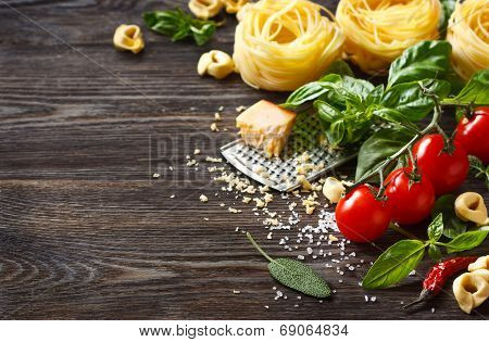 Italian Food Ingredients.