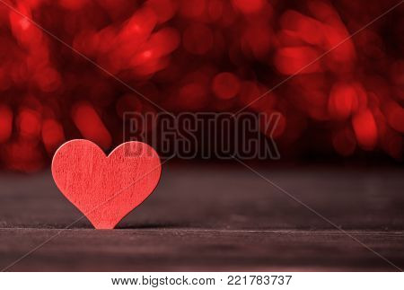 Valentine. Love. Valentine's Day postcard. Love concept for mother's day and valentine's day. Happy Valentine's day hearts on wooden background. Valentine card with space for text