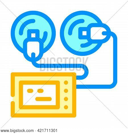 Stimulator With Suction Cups Color Icon Vector. Stimulator With Suction Cups Sign. Isolated Symbol I