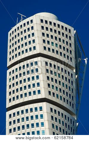 Turning Torso Skyscraper In Malmo, Sweden