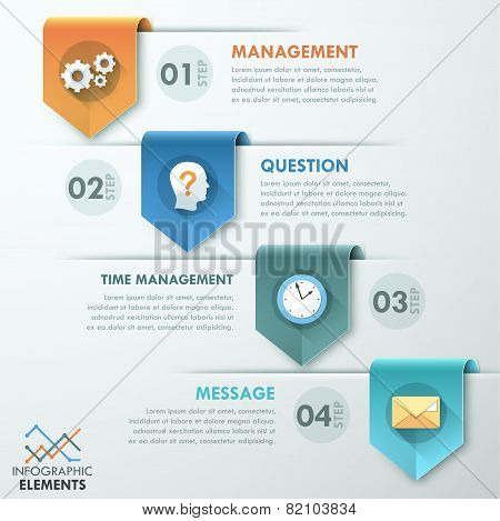 Modern infographics options banner