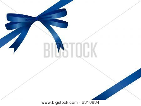 Blauw lint (Vector of Xxl Jpeg-afbeelding)