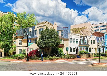 Washington Dc, Usa - May 2, 2015: Foggy Bottom Historical Neighborhood In Washington D.c., United St