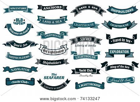 Nautical themed banners