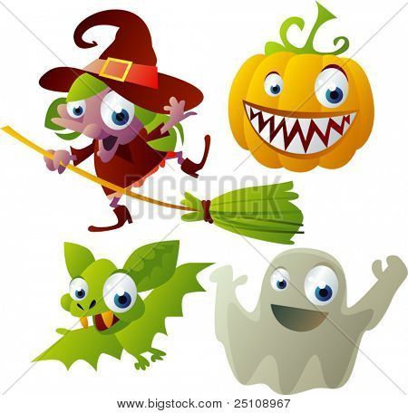 vector halloween set 2